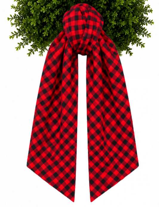 Plaid Wreath Sashes