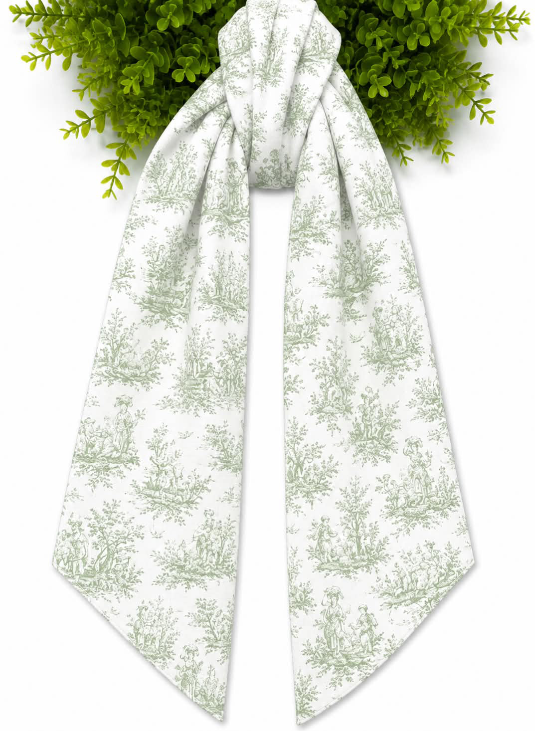 Toile Wreath Sash- Canvas Weight With or Without Trim
