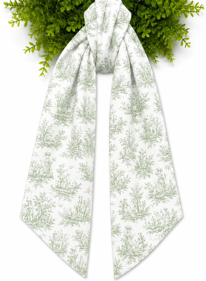 Toile Wreath Sash- Canvas Weight With or Without Trim