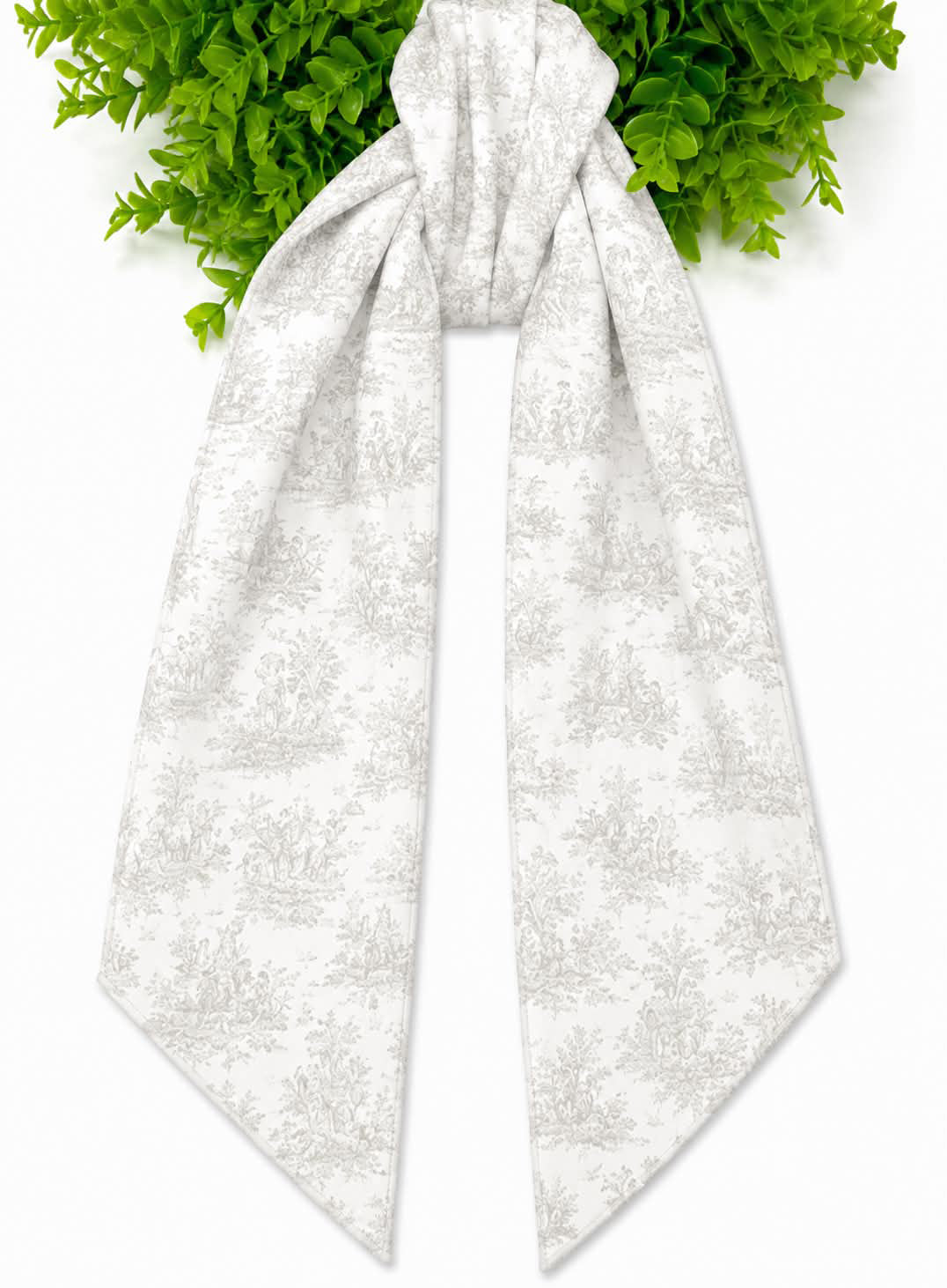 Toile Wreath Sash- Canvas Weight With or Without Trim