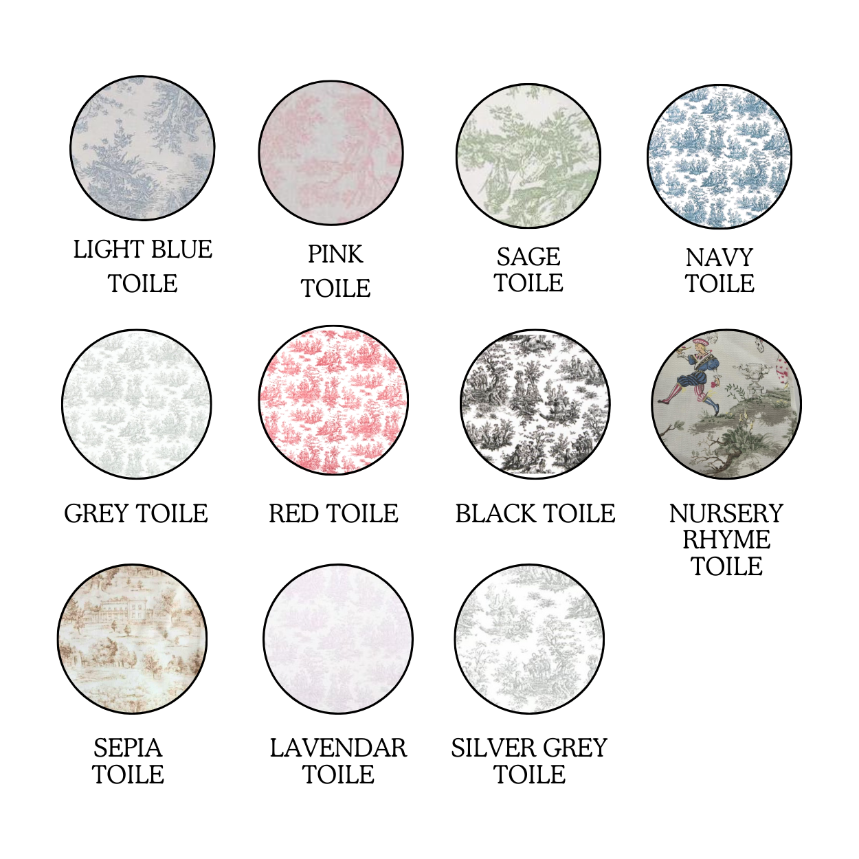 Wreath Sash - Toile