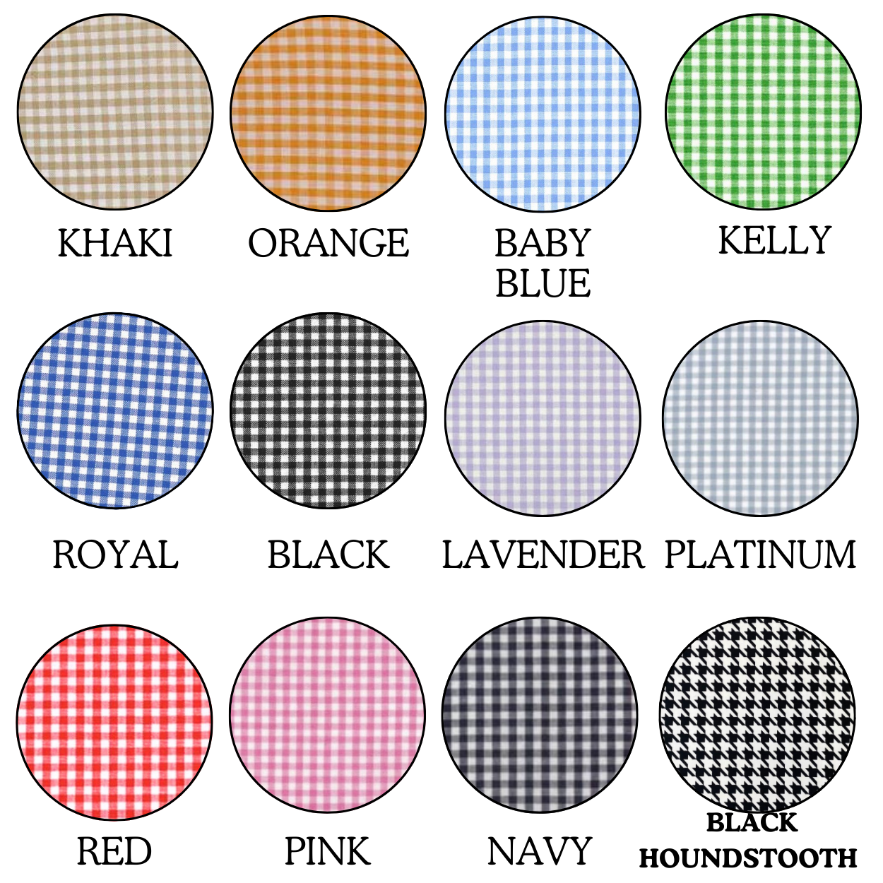 Wreath Sashes - Gingham 1/8 Inch